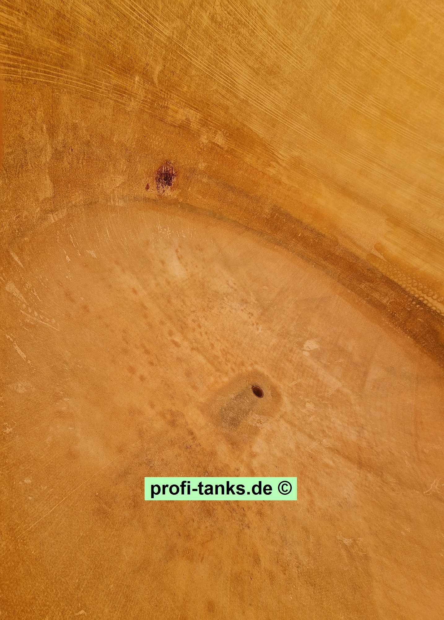 P474 - 2x gebrauchter ca. 35 m³ / 35.000 L Polyestertank, GFK-Tank, Staffelstein-Tank, stehend auf Standzarge.